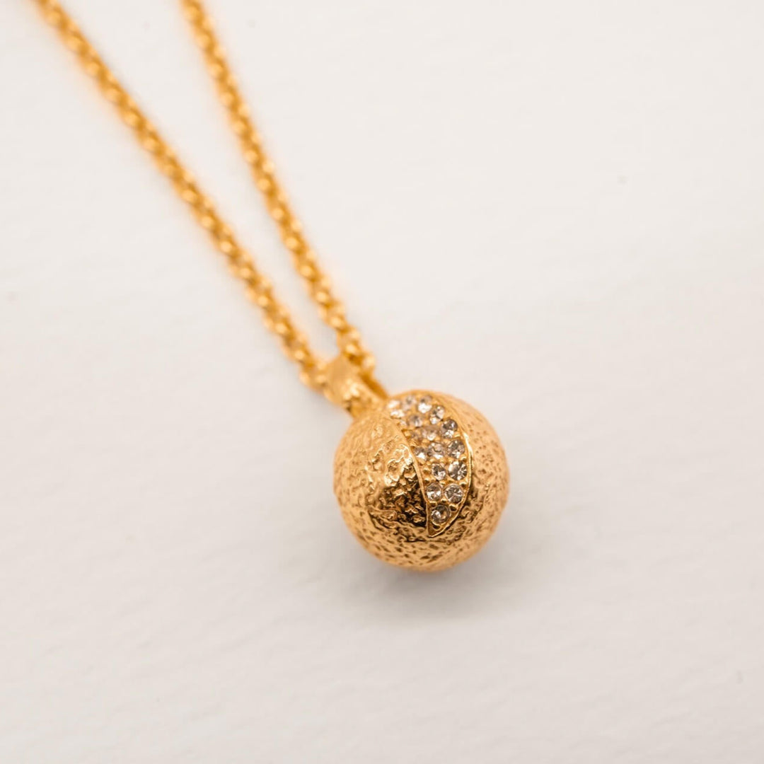 18k Gold Vermeil Moon Charm Necklace