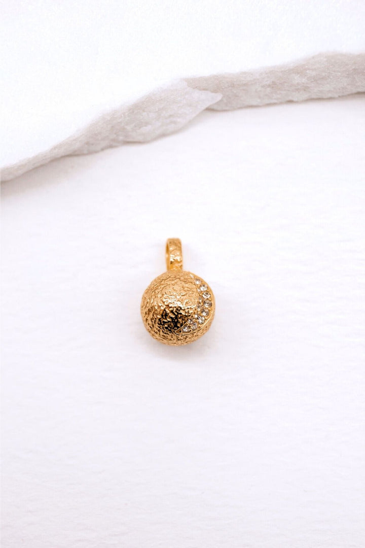 Gold Moon Charm Pendant