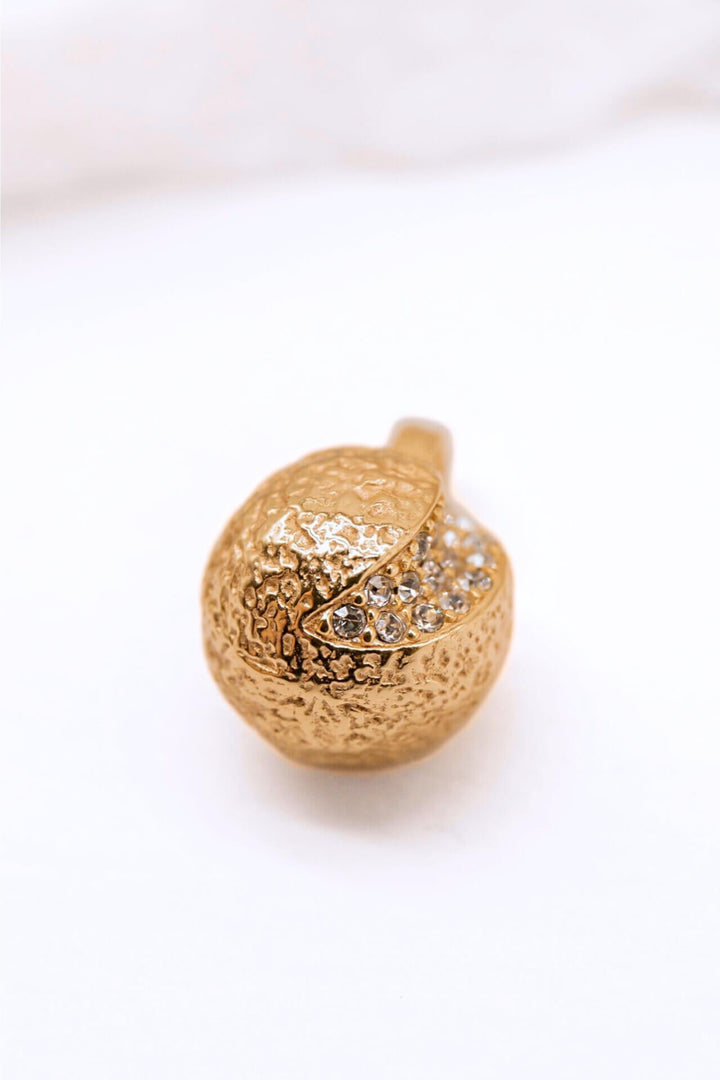 Gold Moon Charm Pendant