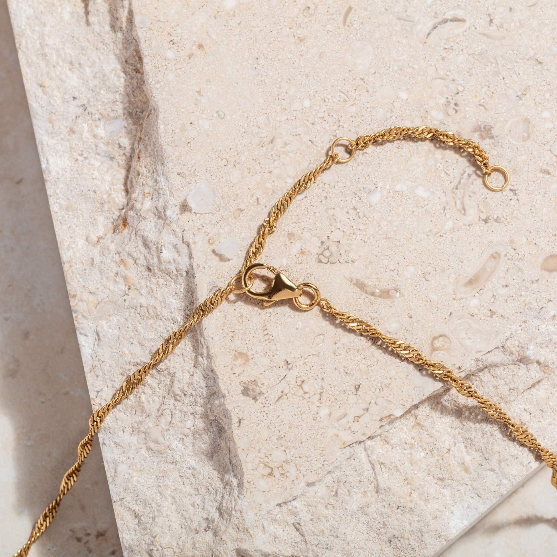 Twisted Rope (Singapore) Gold Chain Adjuster