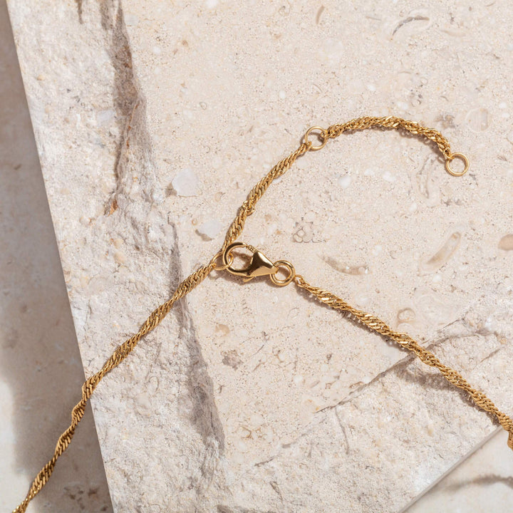 Twisted Rope (Singapore) Gold Chain Adjuster