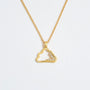 Sparkly Gold Cloud Charm Necklace
