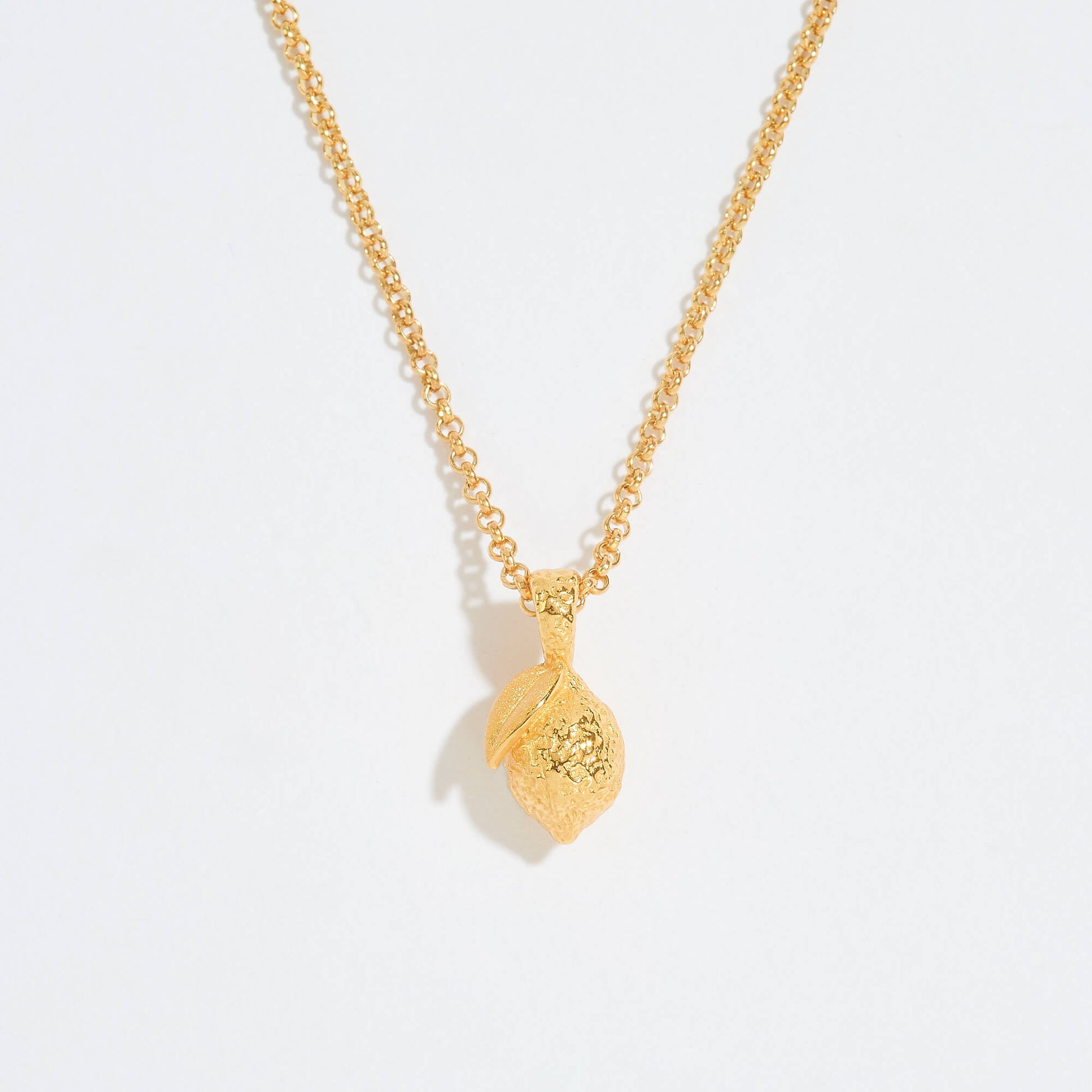 Lemon Gold Charm Necklace
