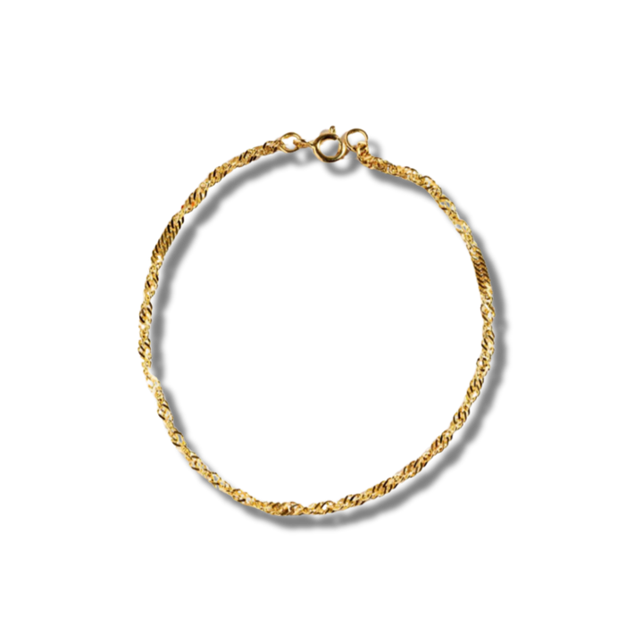 Twisted Curb Gold Bracelet