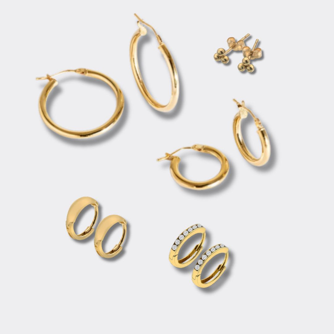 The Heirloom Collection - Solid Gold Earrings