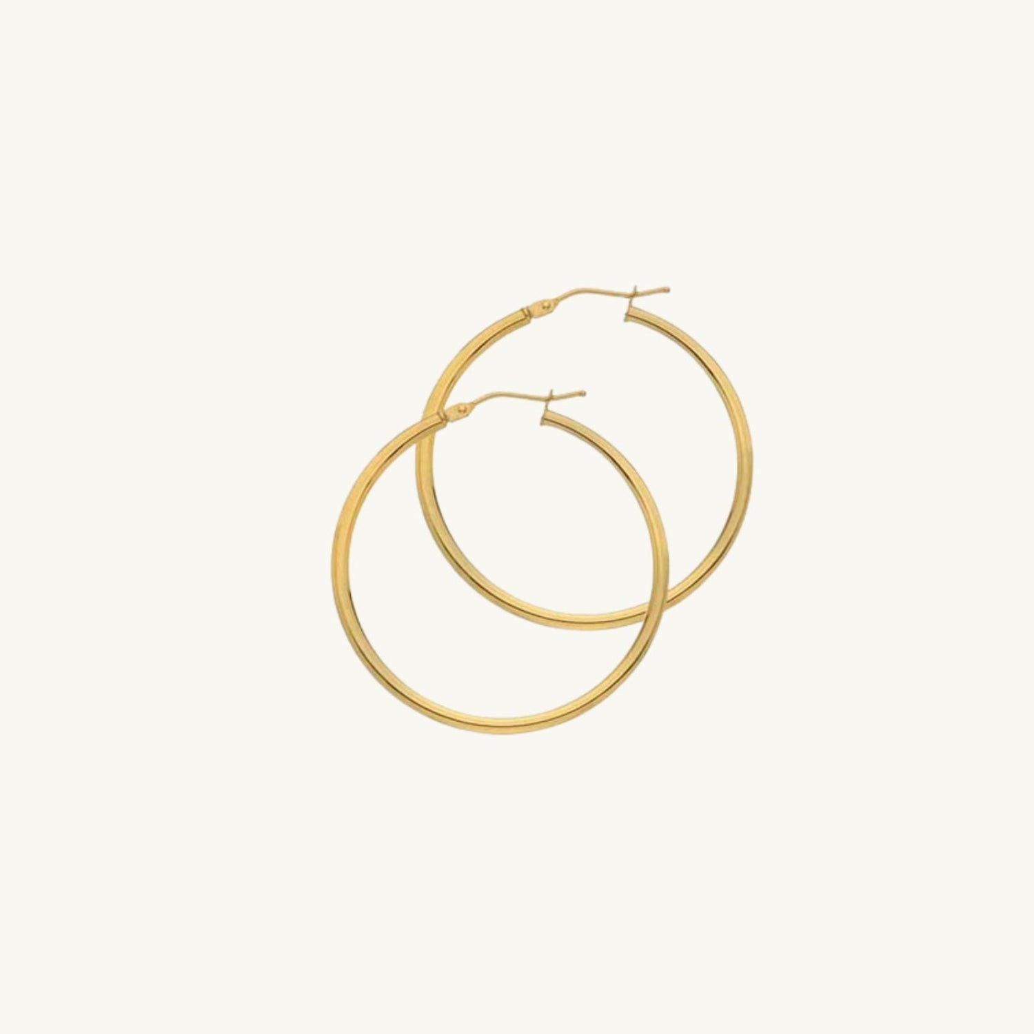 Large 9ct Solid Gold Hoops