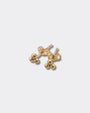 9ct Solid Gold Triple Bead Stud Earrings