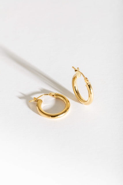 Small 9ct Solid Gold Hoops