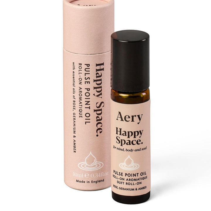Happy Space Pulse Point Roll On - Rose Geranium and Amber