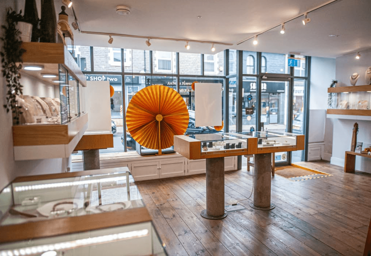 Ann Morgan jewellery shop interior, Penarth
