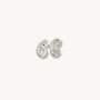Beautiful Silver Shorthand Stud Earring
