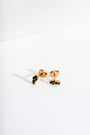 Black Gold Galaxy Stud Earrings