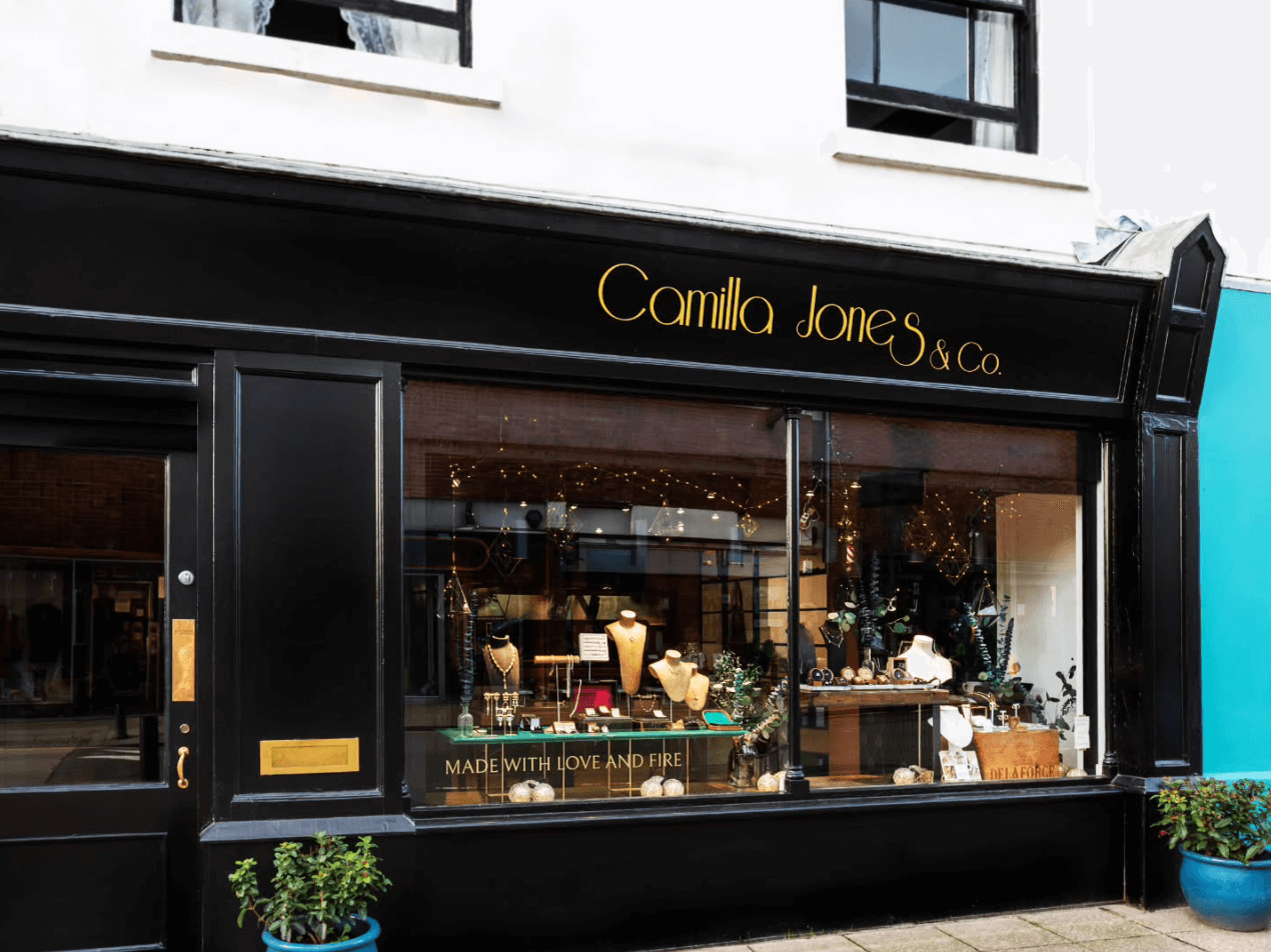 Camilla Jones jewellery shop front 