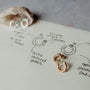 Emerald Gold Asymmetric Open Circle Branch Earrings