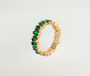 Emerald Baguette Gold Ring