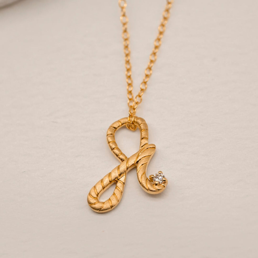 Fearless Gold Shorthand Charm Necklace