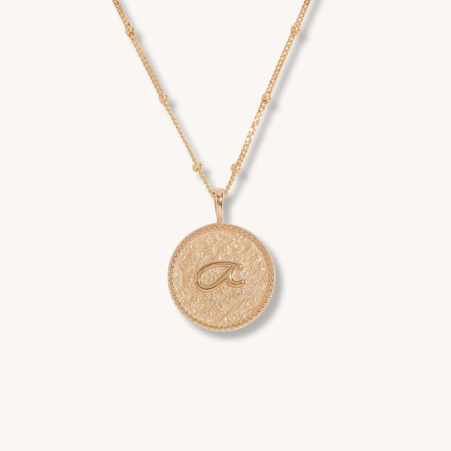 “Fuck” Gold Shorthand Coin Necklace