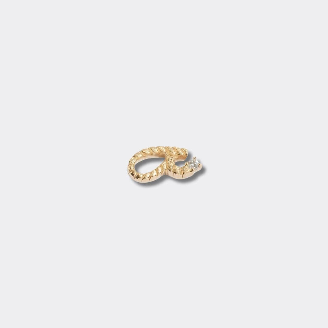 Fuck Gold Shorthand Stud Earring