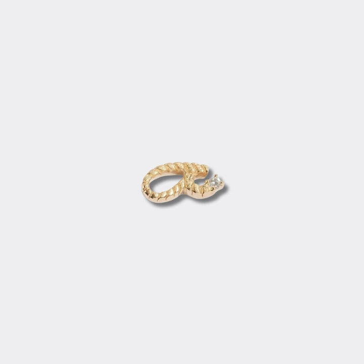 Fuck Gold Shorthand Stud Earring