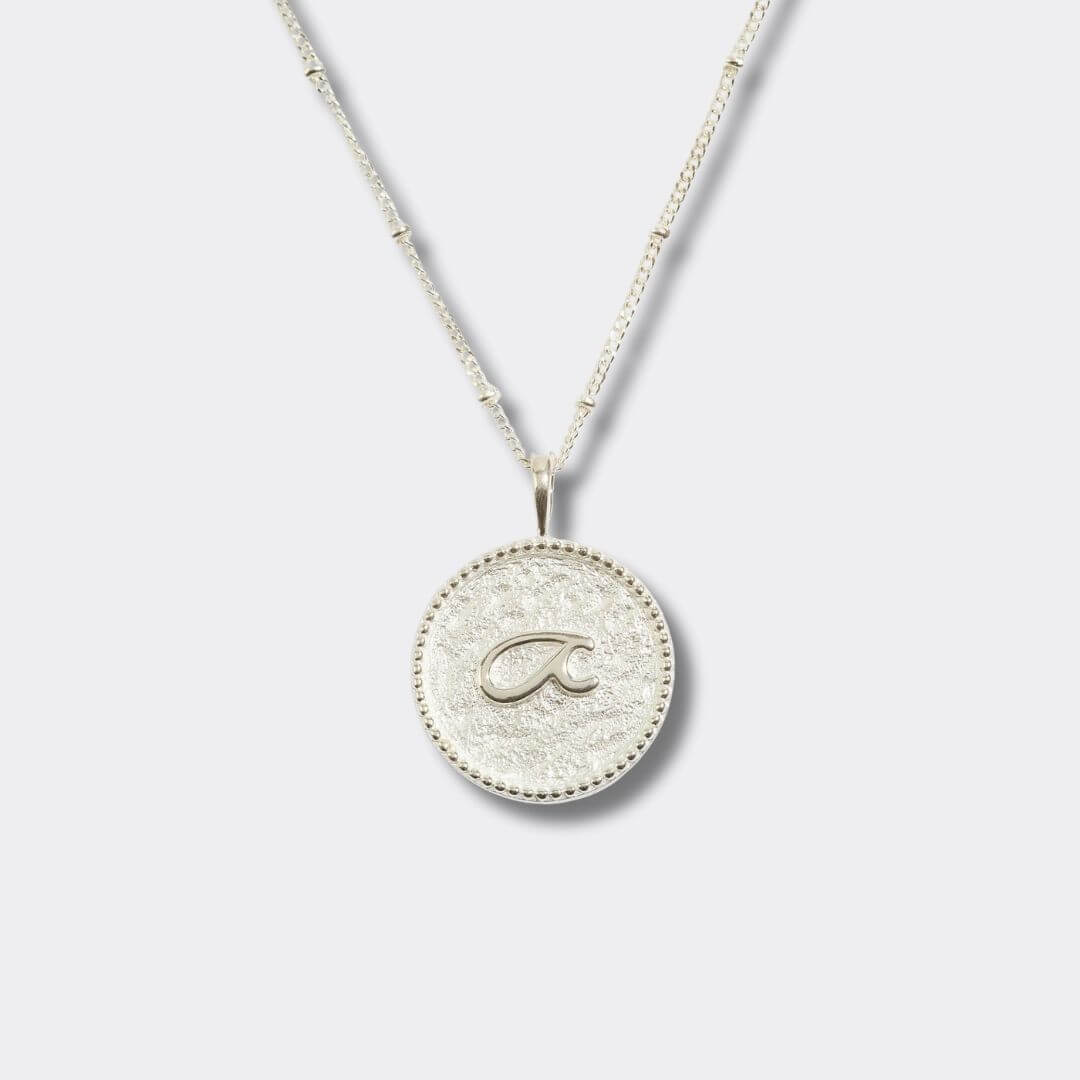 “Fuck” Silver Shorthand Coin Necklace