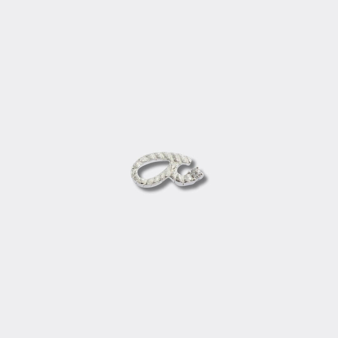 Fuck Silver Shorthand Stud Earring