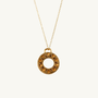 Geometric Gold Pendant Necklace