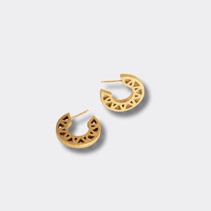 Geometric Gold Hoop Earrings