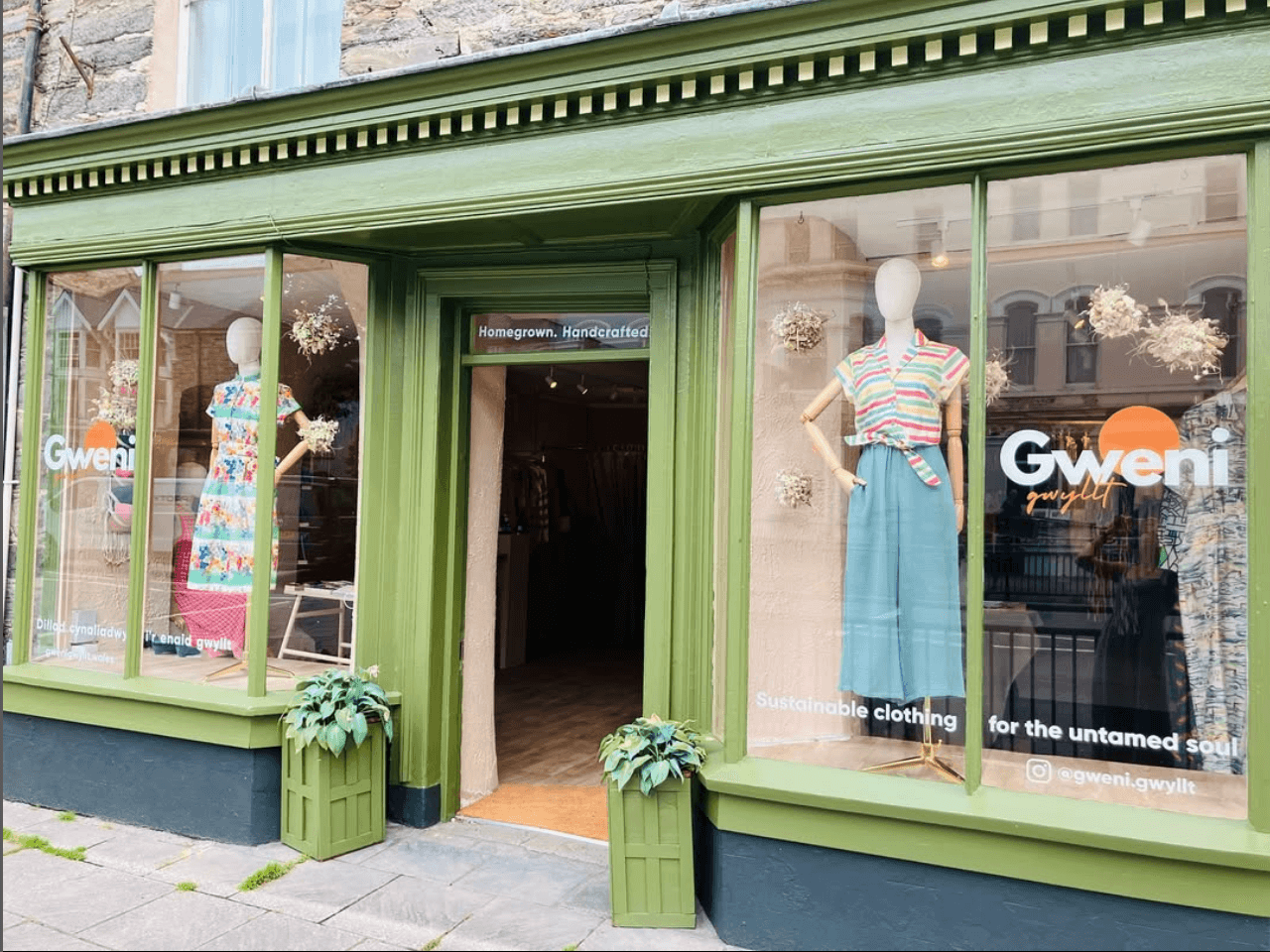 Gweni Gwyltt clothes shop exterior 