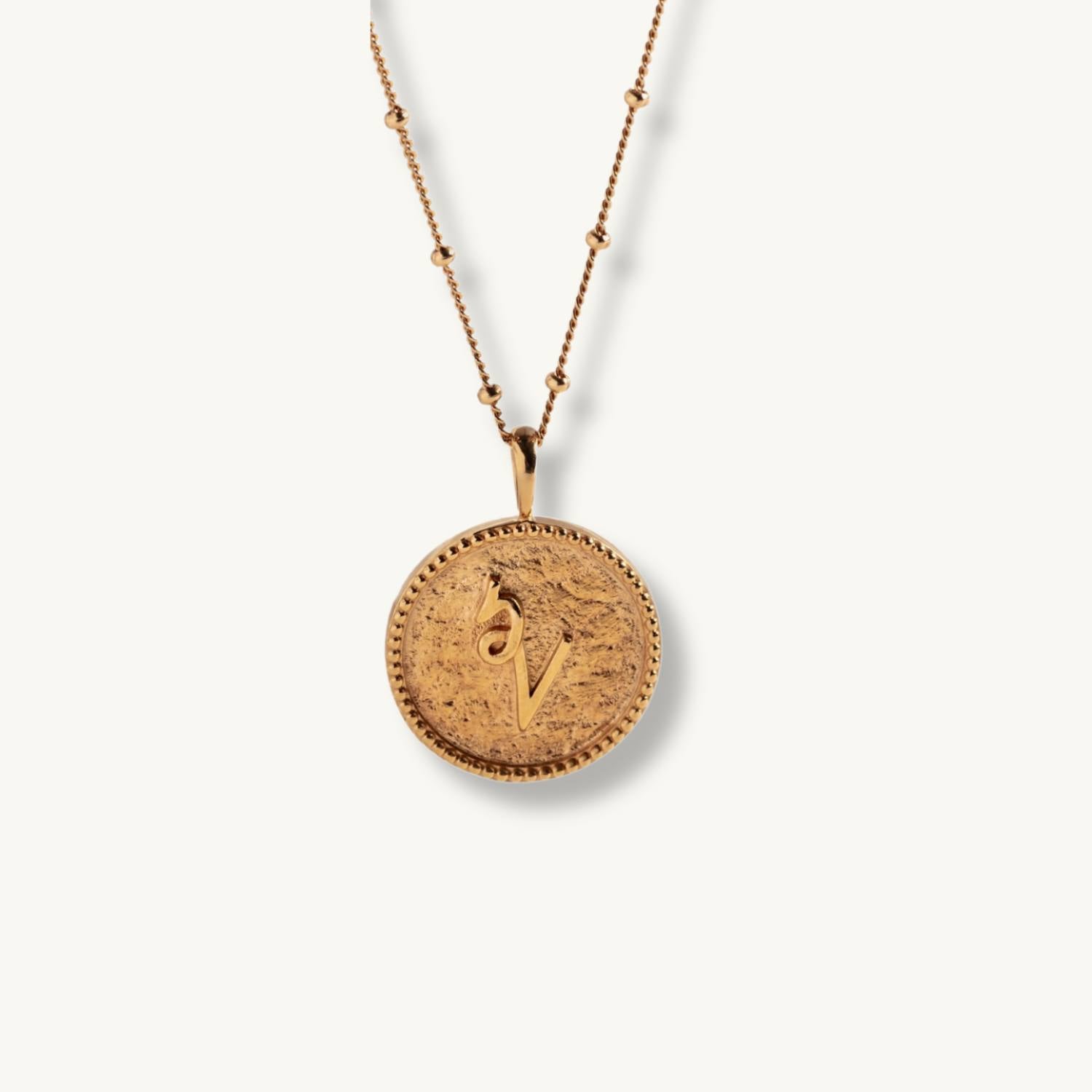 "Inspire" Gold Coin Necklace
