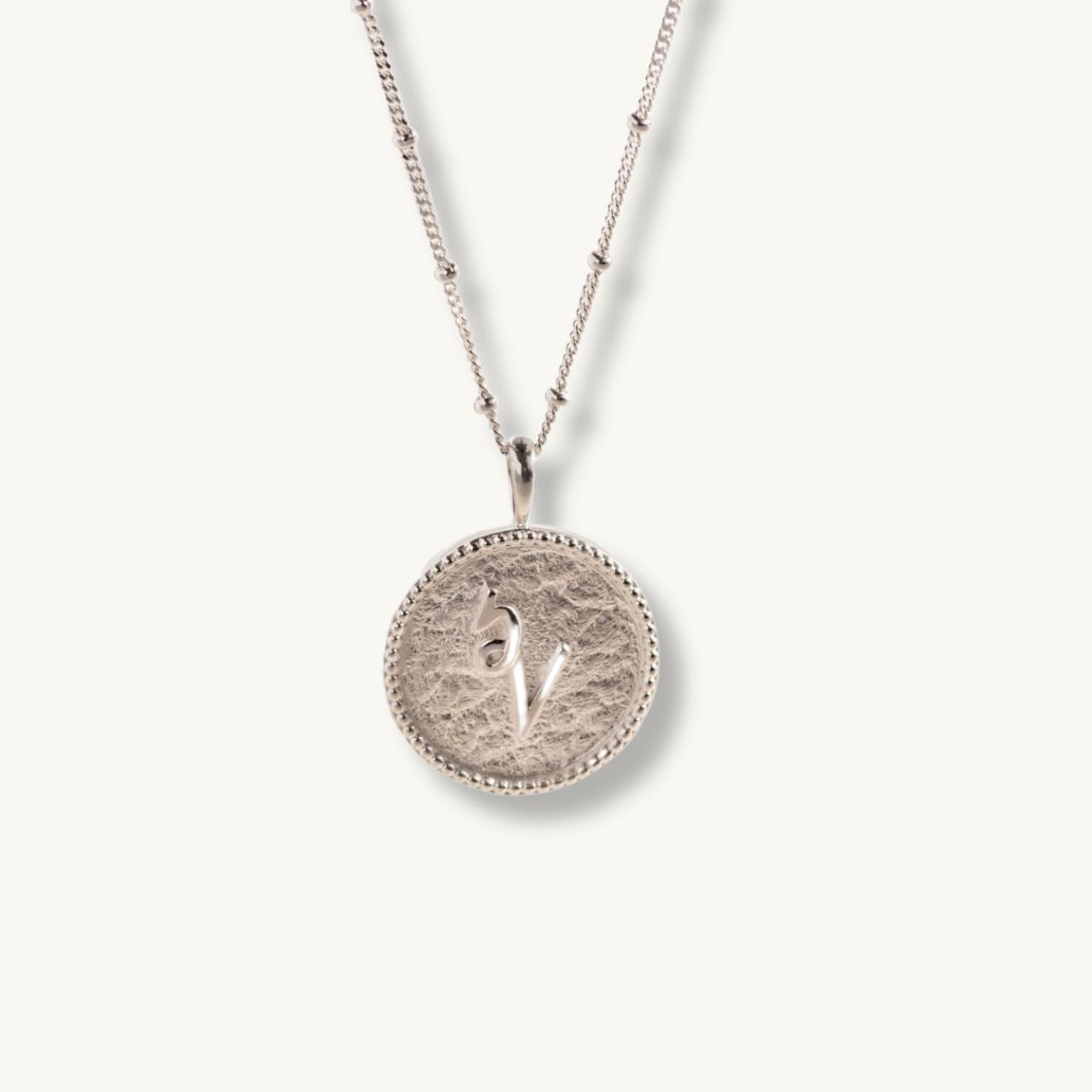 "Inspire" Silver Coin Necklace