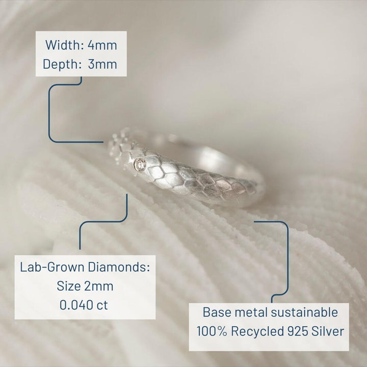 Lab Grown Diamond Silver RIng