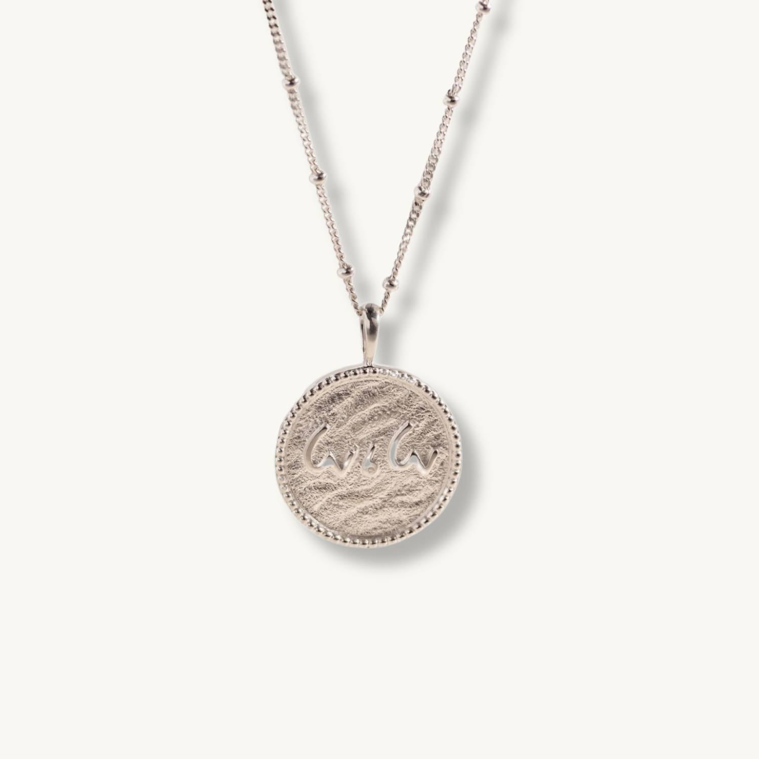 "Love is Love" Silver Coin Necklace

