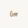 Loved Gold Shorthand Stud Earring