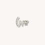 Loved Silver Shorthand Stud Earring