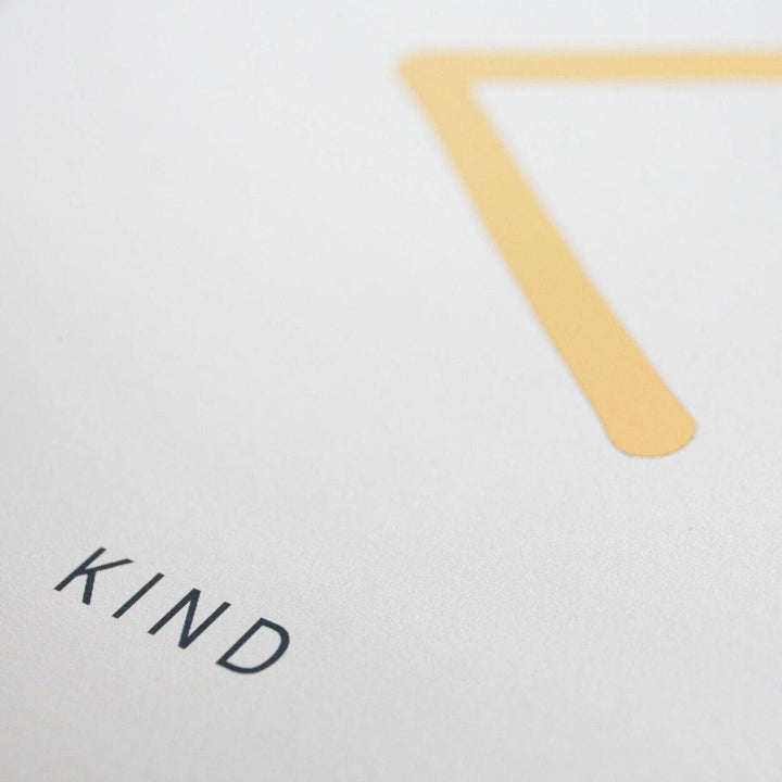 "Kind" Shorthand Art Print White