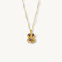 Amethyst Gold Lichen Pendant Necklace
