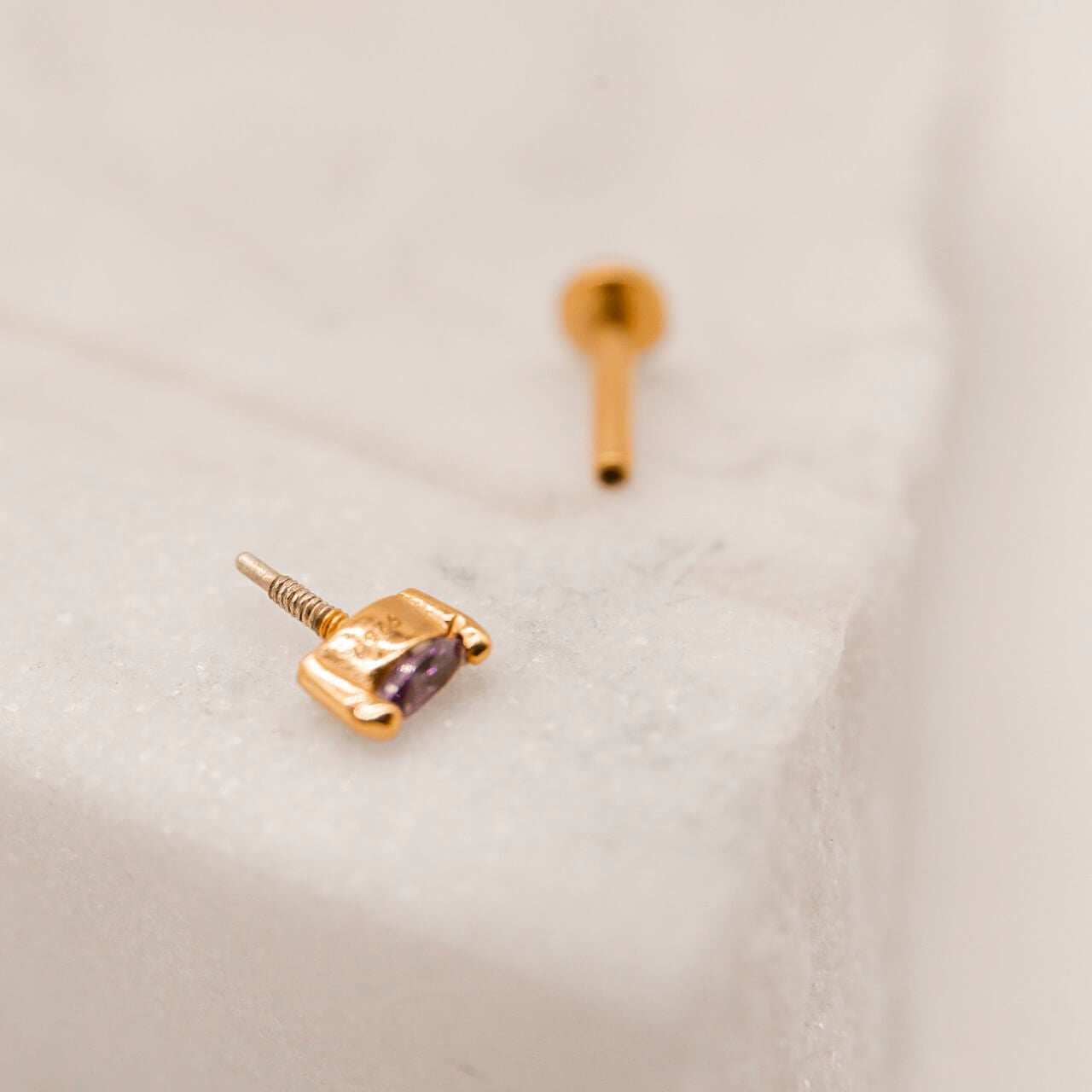18k-gold-vermeil-and-oval-amethyst-cubic-zirconia-flat-back-labret-stud-earring-claire-hill-designs