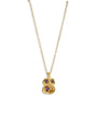 Amethyst Gold Lichen Pendant Necklace