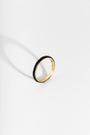 Black Enamel Gold Ring
