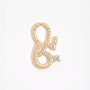 Brave Gold Shorthand Charm Pendant