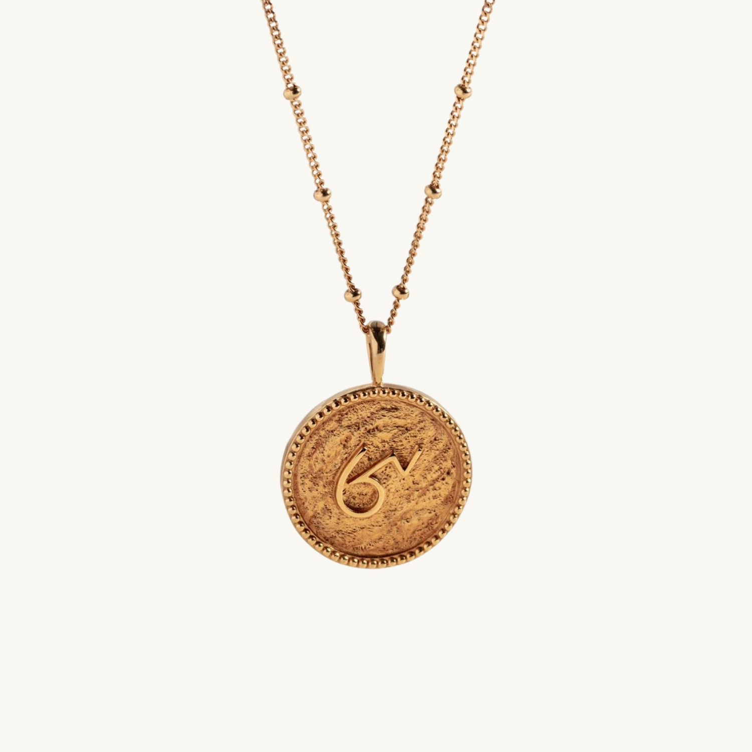 "Brave" Gold Coin Necklace