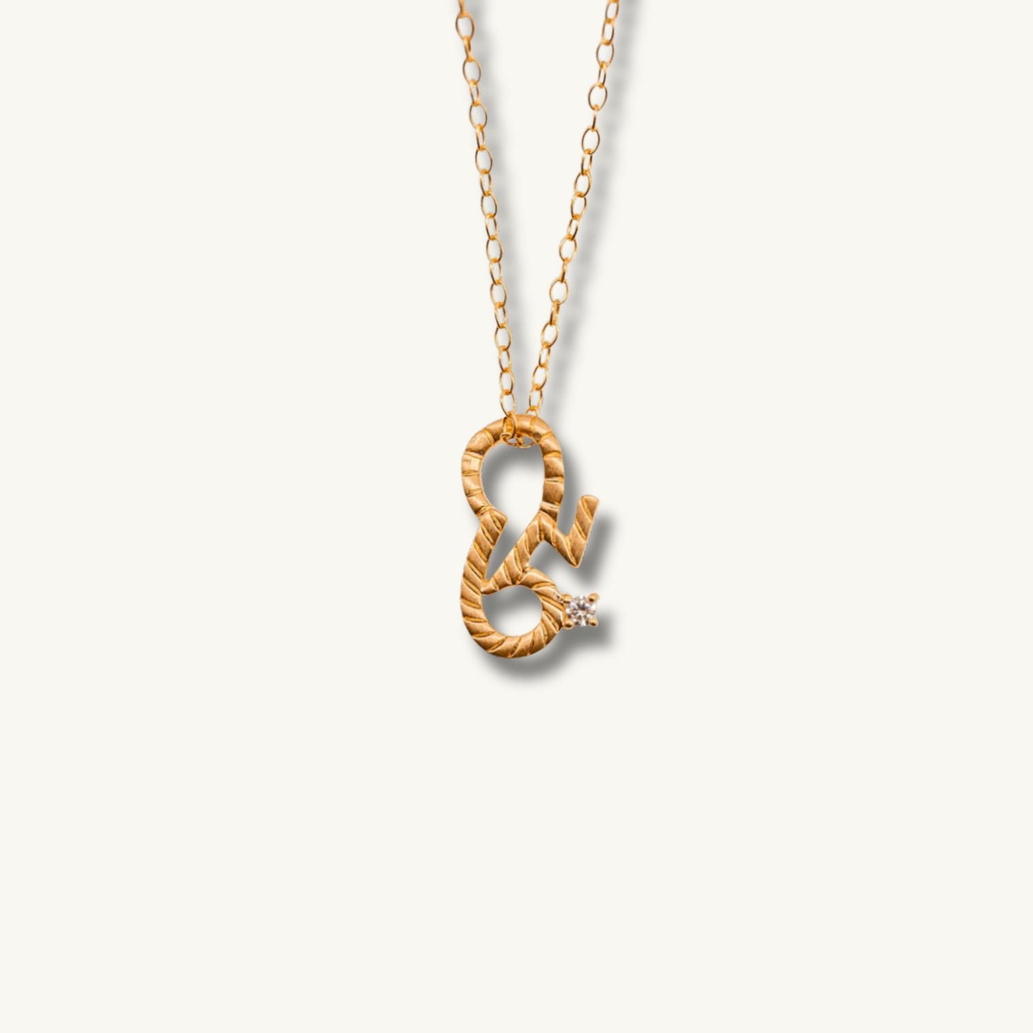 Brave Gold Shorthand Charm Necklace