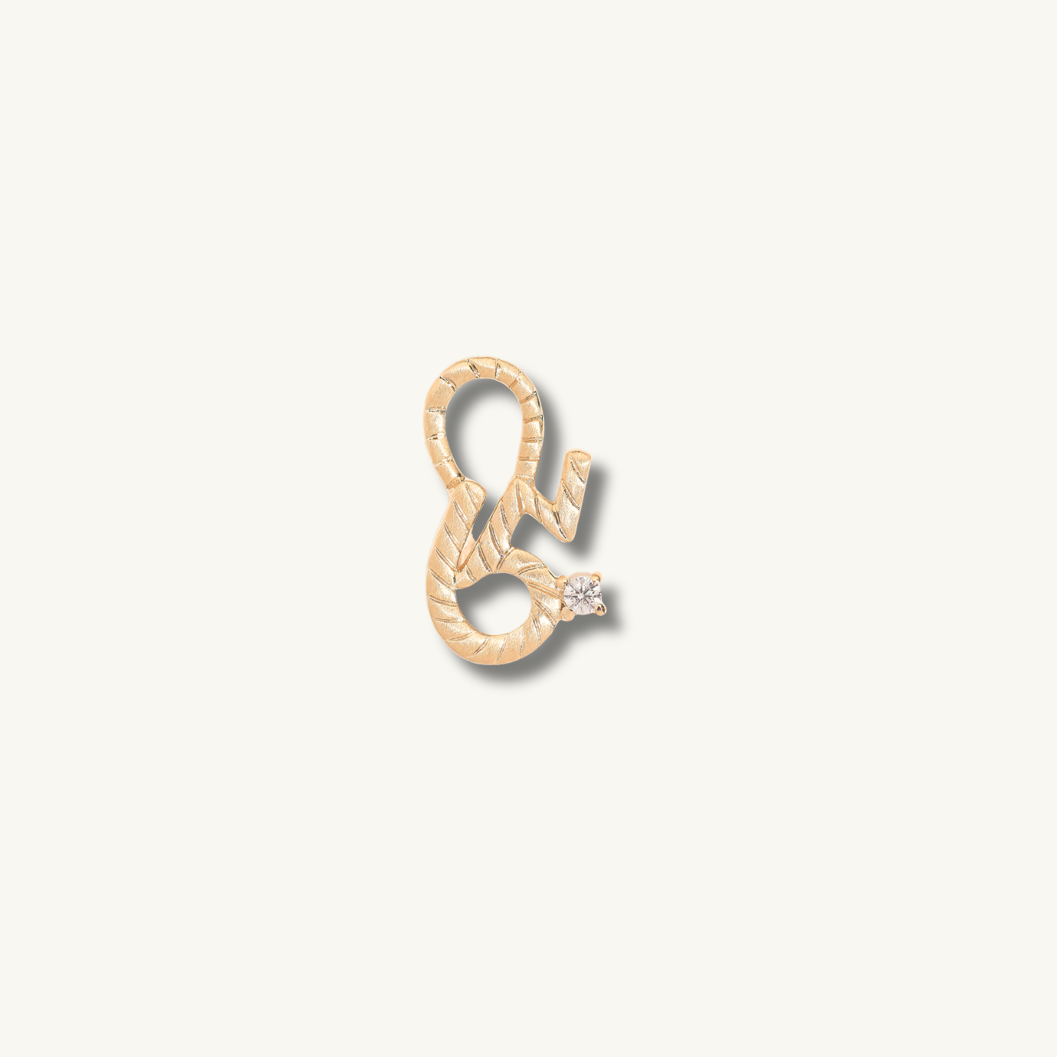Brave Gold Shorthand Charm Pendant