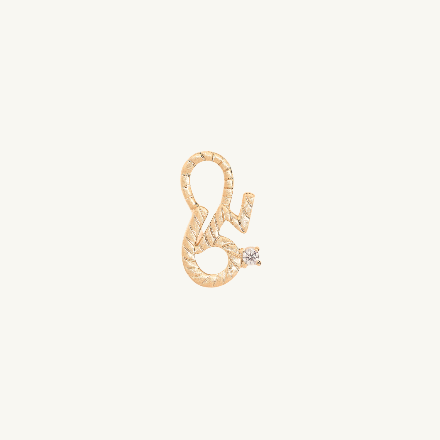 Brave Gold Shorthand Charm Pendant