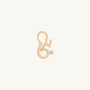 Brave Gold Shorthand Charm Pendant