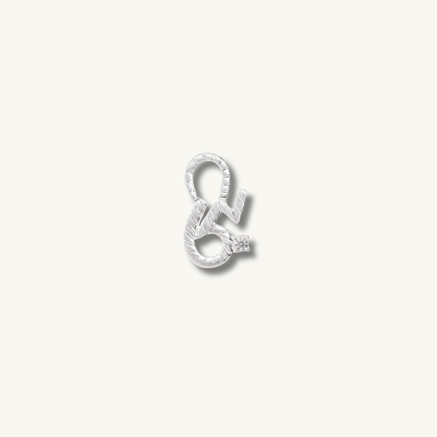 Brave Silver Shorthand Charm Pendant