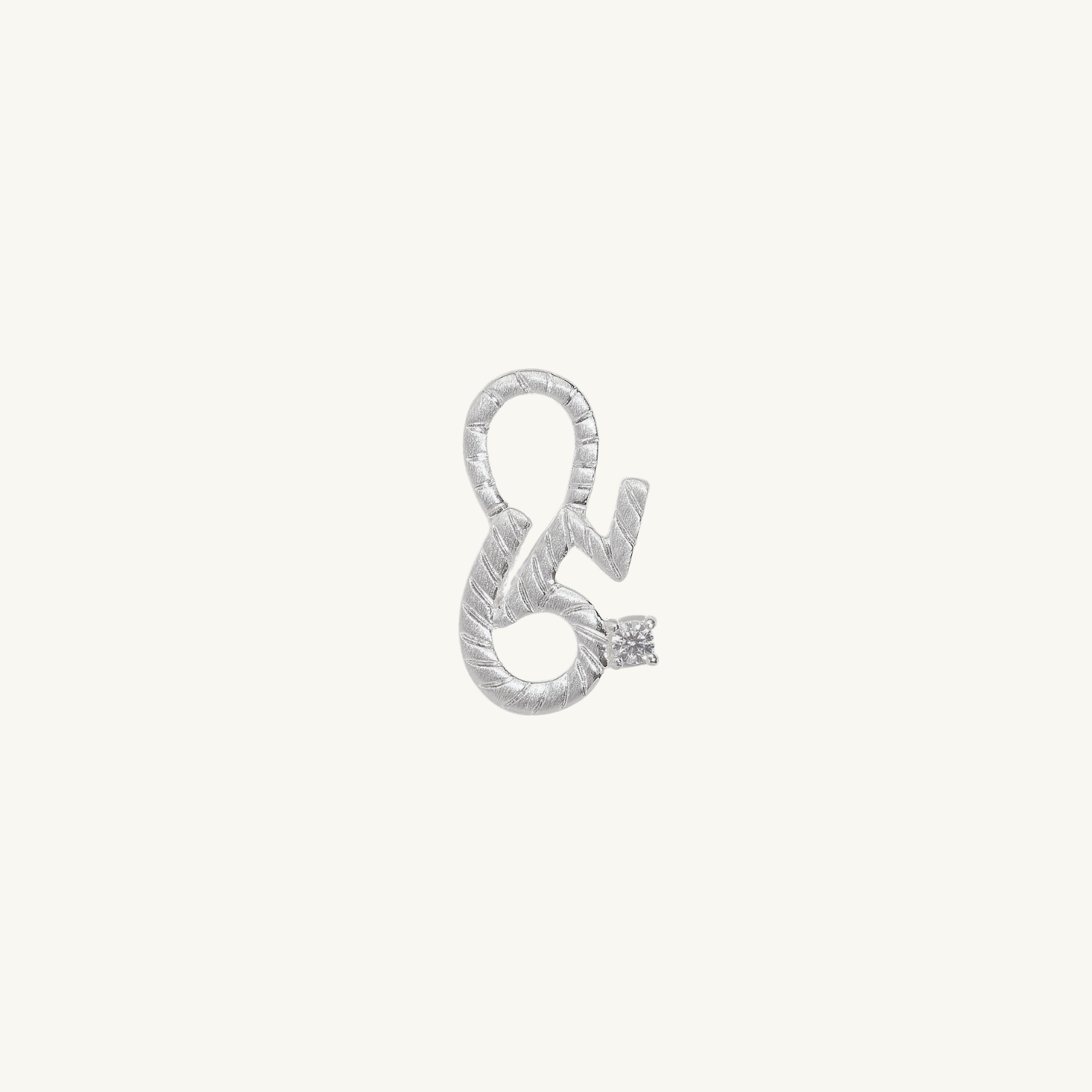 Brave Silver Shorthand Charm Pendant