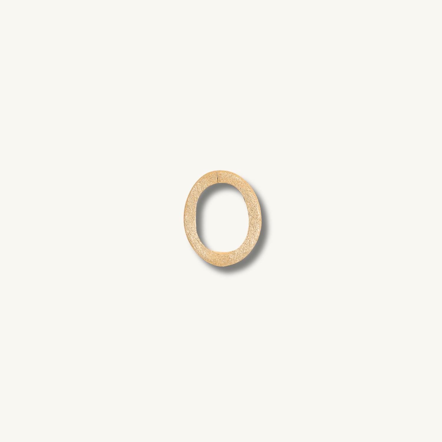 Brushed Gold Oval Connector