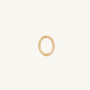 Brushed Gold Oval Connector