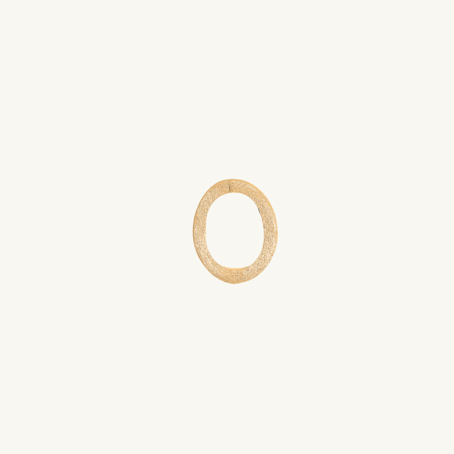 Brushed Gold Oval Connector